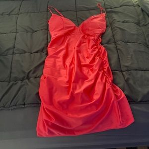 Pink dress, silk feeling